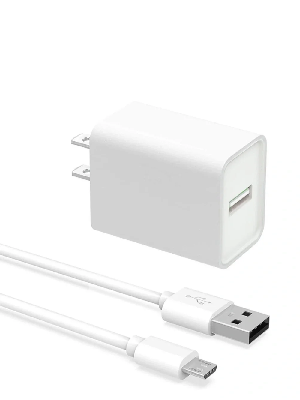 USB-A Wall Adaptor & Charging Power Cord 10Ft